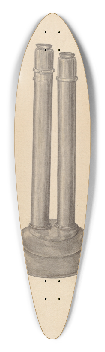 Mary Fitzgerald - Candlestick Double 39.3 inch art pintail longboard deck