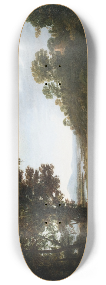 Claude Lorrain - Villagers Dancing 8.25 inch art skate deck