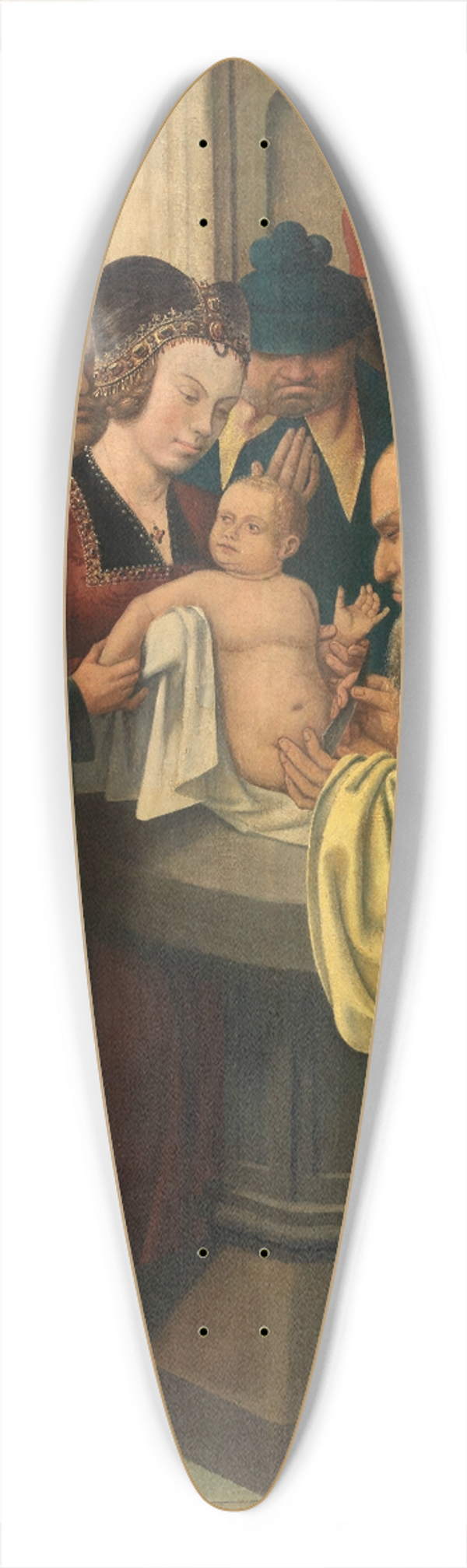 Master of Frankfurt - The Circumcision 39.3 inch art pintail longboard deck