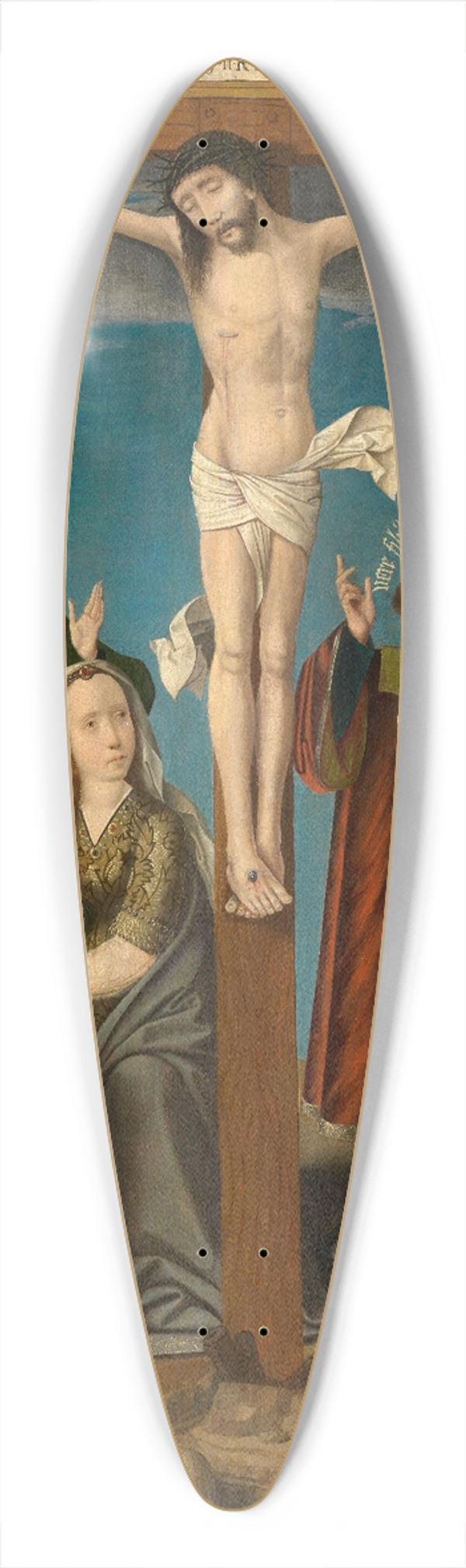 Master of Hoogstraeten - Calvary 39.3 inch art pintail longboard deck