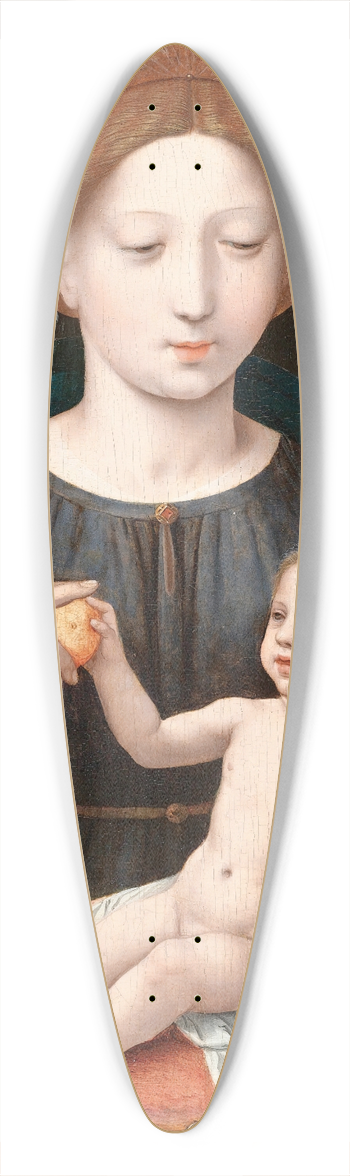 Master of the Female Half-Lengths - The Virgin And Child With An Apple And An Open Book 39.3 inch art pintail longboard deck