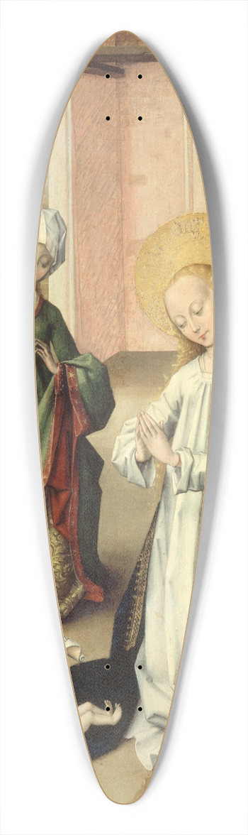 Master of the Saint Bartholomew Altarpiece - LAdoration de lEnfant 39.3 inch art pintail longboard deck