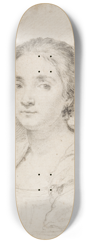 Claude Mellan - Portrt der Virginia de Vezzo da Velletri 8.25 inch art skate deck