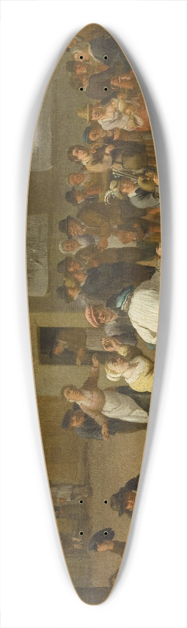 Mattheus van Helmont - Fun at the inn 39.3 inch art pintail longboard deck
