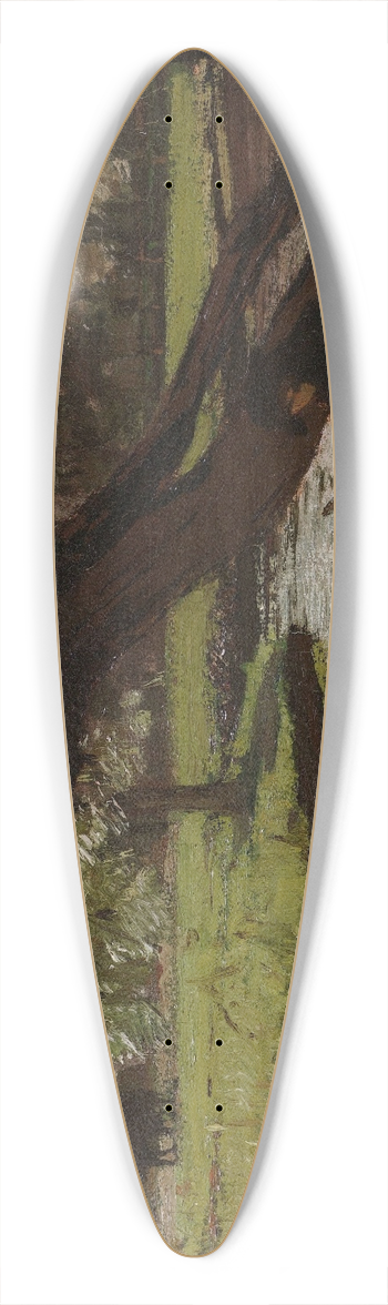 Matthijs Maris - Boat with a Pollard Willow 39.3 inch art pintail longboard deck