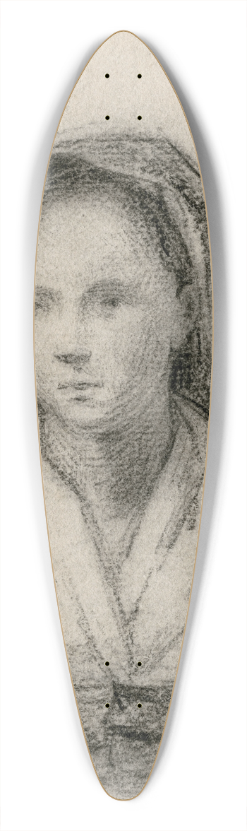 Matthijs Maris - Borstbeeld van een meisje met hoofddoek 39.3 inch art pintail longboard deck
