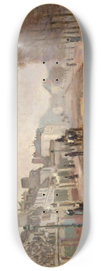 Claude Monet - Boulevard Hloise,Argenteuil 8.25 inch art skate deck