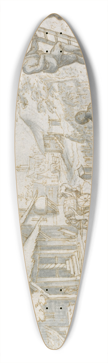 Matthus Merian the elder - Jahreszeitenbild Herbst 39.3 inch art pintail longboard deck