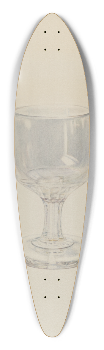 Maud M. Holme - Glass 39.3 inch art pintail longboard deck
