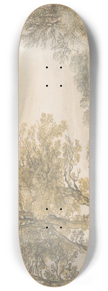 Aelbert Cuyp - Landscape with Trees 8.25 inch art skate deck