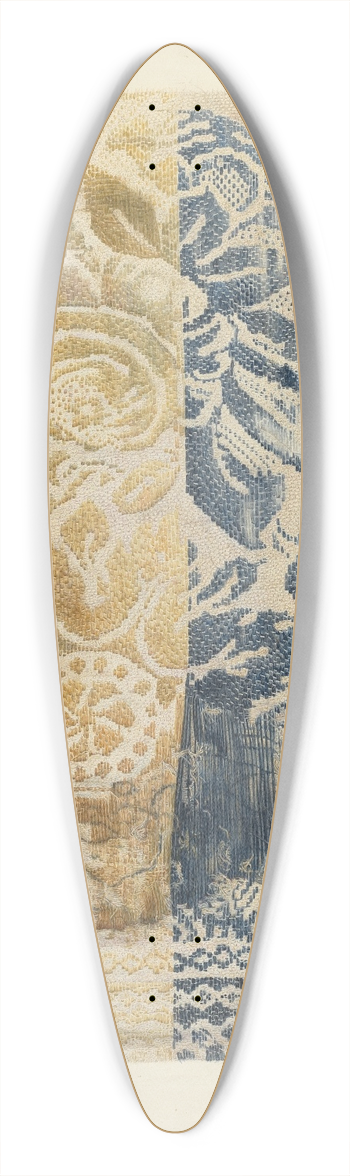 Maud M. Holme - Handwoven Table Cover 39.3 inch art pintail longboard deck