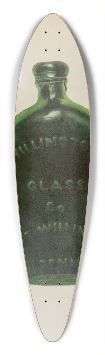 Maud M. Holme - Liberty Glass Bottle 39.3 inch art pintail longboard deck