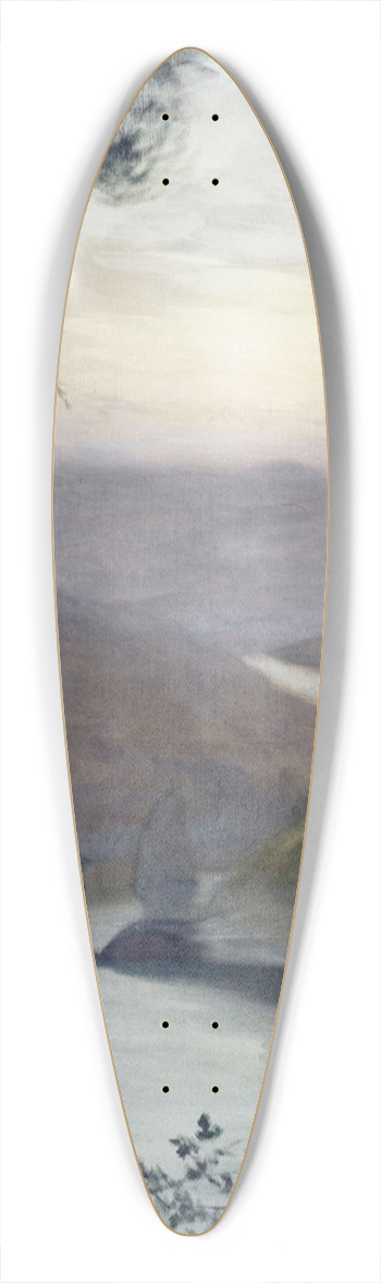 Maurice Chabas - Contemplation 39.3 inch art pintail longboard deck