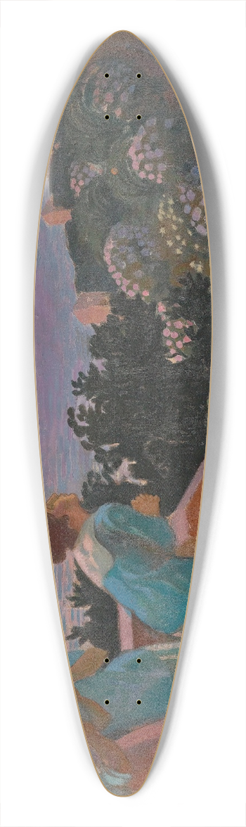 Maurice Denis - Crpuscule Aux Hortensias 39.3 inch art pintail longboard deck
