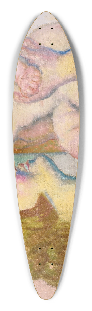 Maurice Denis - Enfant Nu Ou Annie Et Pauline 39.3 inch art pintail longboard deck