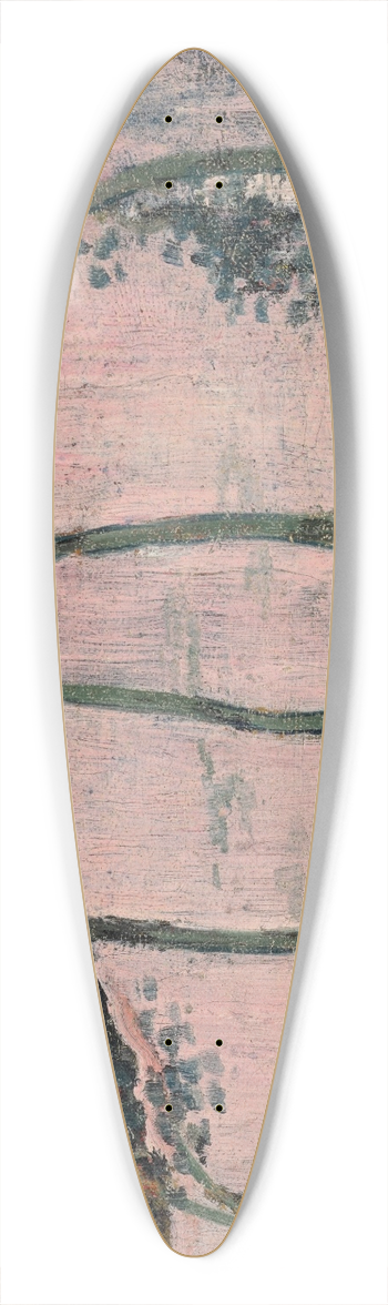Maurice Denis - La Digue rouge  Loctudy 39.3 inch art pintail longboard deck