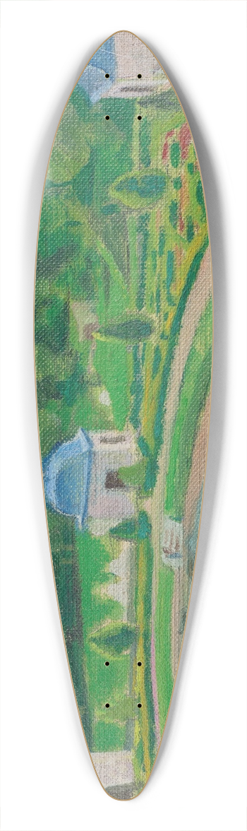 Maurice Denis - Le Chteau de Rosanbo, le bassin et les pavillons (esquisse 2) 39.3 inch art pintail longboard deck