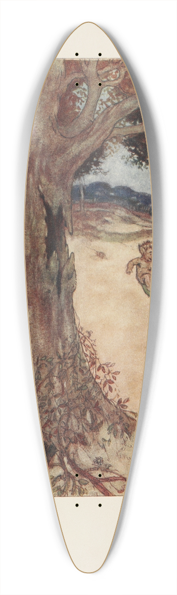 Maurice Lalau - He stopped before a big oak 39.3 inch art pintail longboard deck