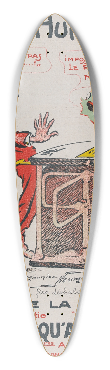 Maurice Louis Henri Neumont - Salon Des Humoristes Galerie La Botie 39.3 inch art pintail longboard deck