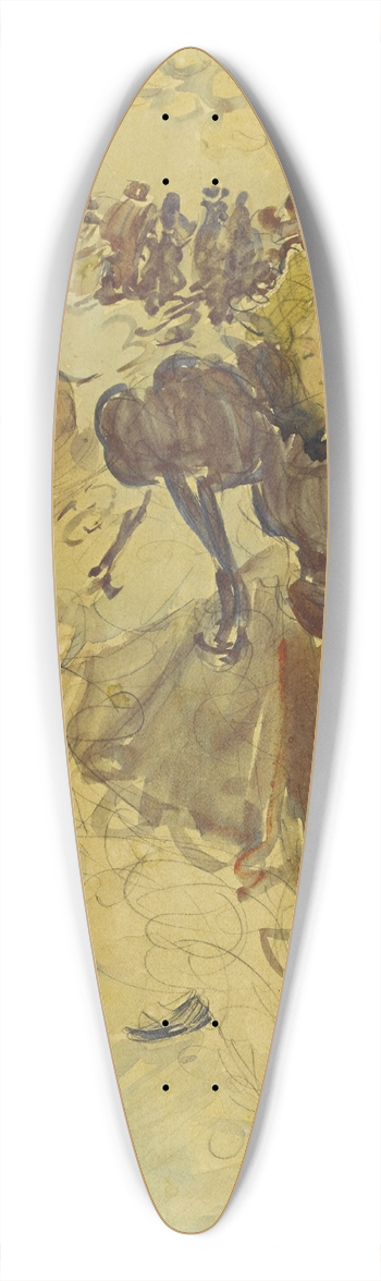 Maurice Prendergast - The Dancers 39.3 inch art pintail longboard deck