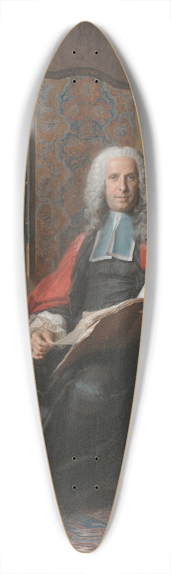 Maurice-Quentin de La Tour - Portrait of Gabriel Bernard de Rieux 39.3 inch art pintail longboard deck