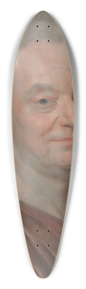 Maurice-Quentin de La Tour - Portrait of Prosper Jolyot de Crbillon 39.3 inch art pintail longboard deck