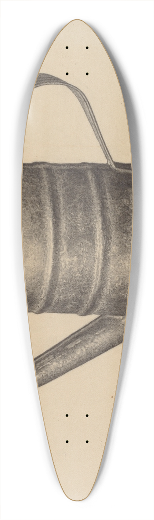 Maurice Van Felix - Oil Can 39.3 inch art pintail longboard deck