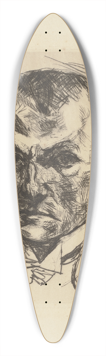 Max Beckmann - Self-Portrait 39.3 inch art pintail longboard deck
