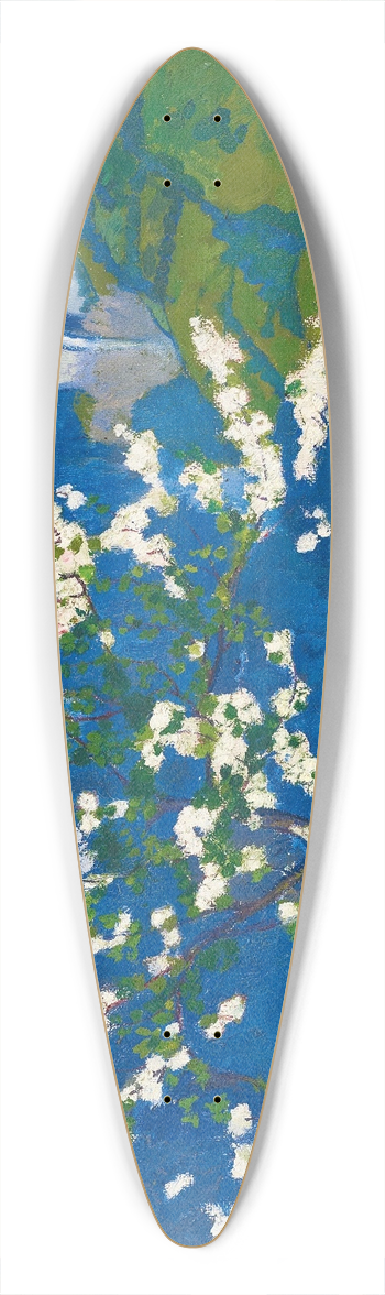 Max Buri - Spring Landscape 39.3 inch art pintail longboard deck