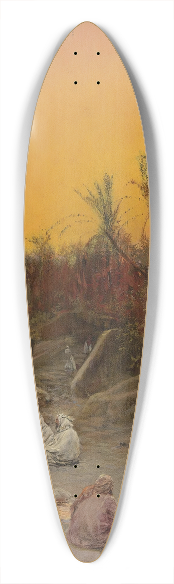 Max Friedrich Rabes - Evening In Biskra 39.3 inch art pintail longboard deck