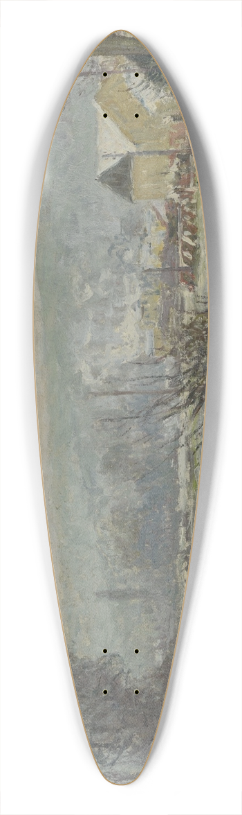 Maxime Maufra - La neige  Port-Marly 39.3 inch art pintail longboard deck