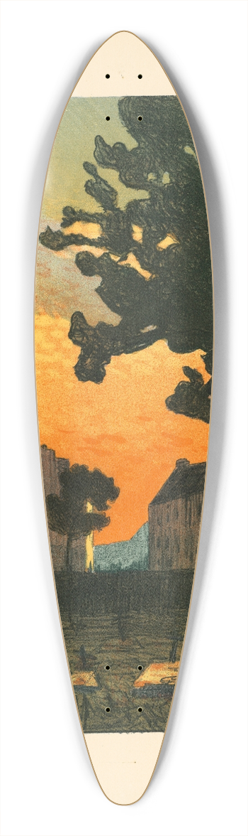 Maxime Maufra - Le cimetire  Plougasnou 39.3 inch art pintail longboard deck