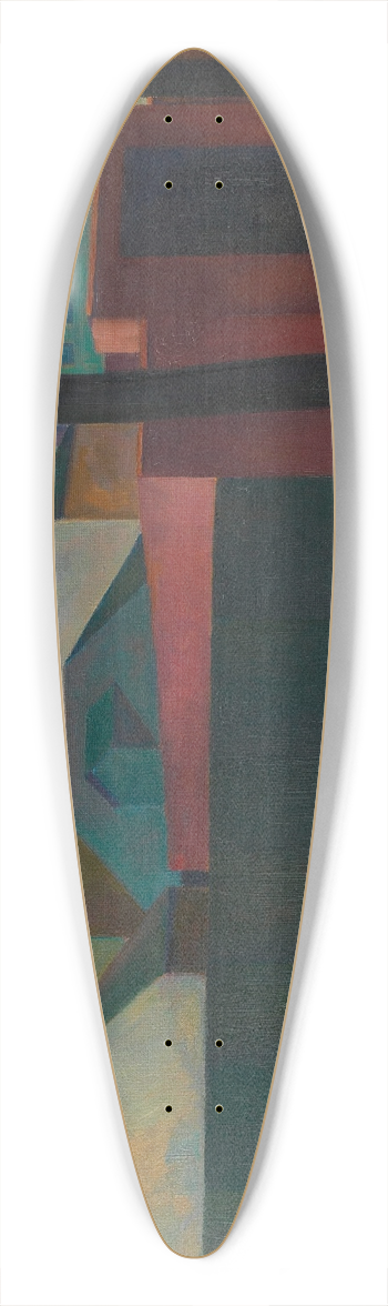Maximilian Reinitz - Peripherie der Grostadt 39.3 inch art pintail longboard deck
