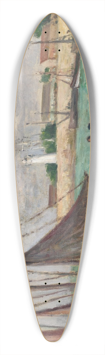 Maximilien Luce - Honfleur, Sur le Quai 39.3 inch art pintail longboard deck