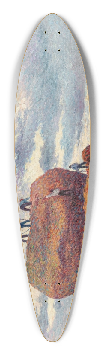 Maximilien Luce - La meule de foin 39.3 inch art pintail longboard deck
