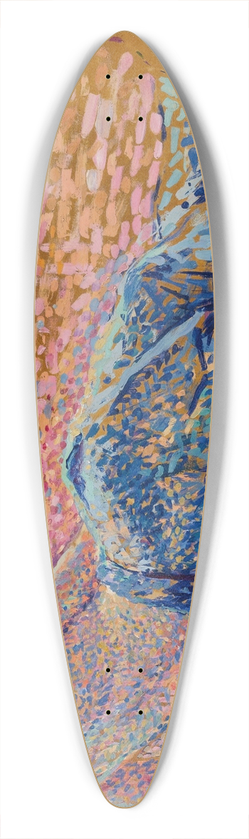 Maximilien Luce - Le repos de louvrier 39.3 inch art pintail longboard deck