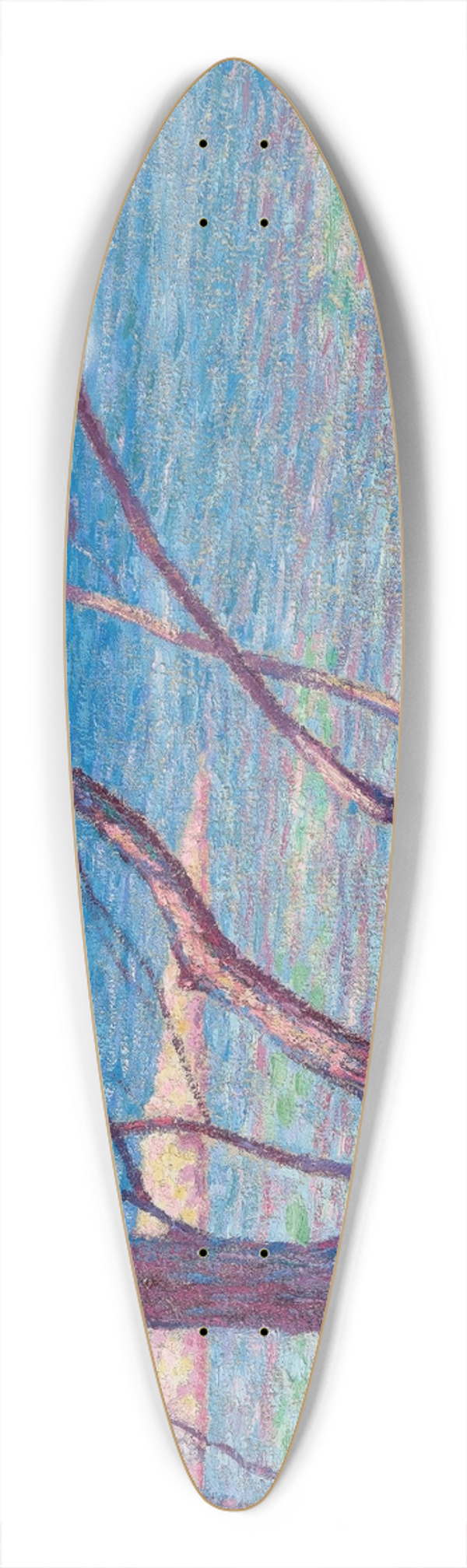 Maximilien Luce - Paysage 39.3 inch art pintail longboard deck