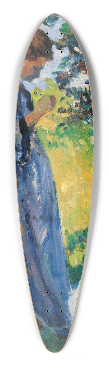 Maximilien Luce - Poissy, Madame Dillon 39.3 inch art pintail longboard deck