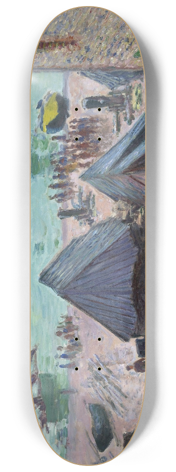 Claude Monet - The Departure of the Boats, tretat 8.25 inch art skate deck