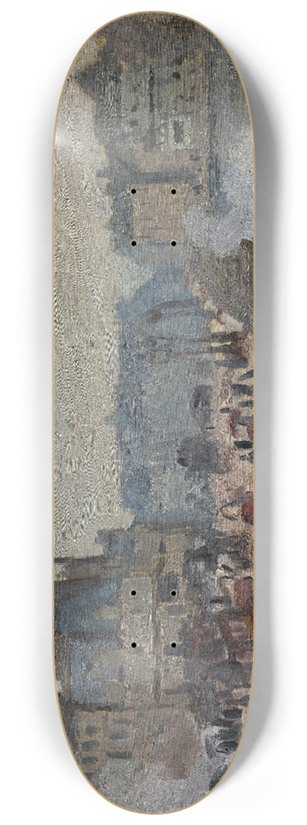 Claude Monet - The Pont Neuf 8.25 inch art skate deck