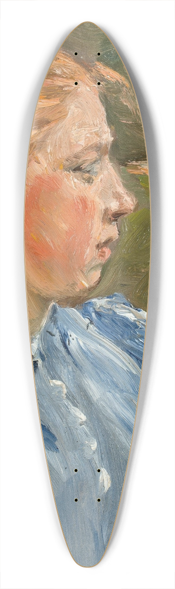 Max Liebermann - Blaues Mdchen in Landschaft  Bauernmdchen 39.3 inch art pintail longboard deck