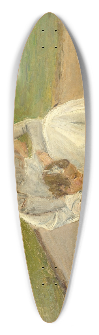 Max Liebermann - Enkelin und Kinderfrau beim Spielen im Garten 39.3 inch art pintail longboard deck