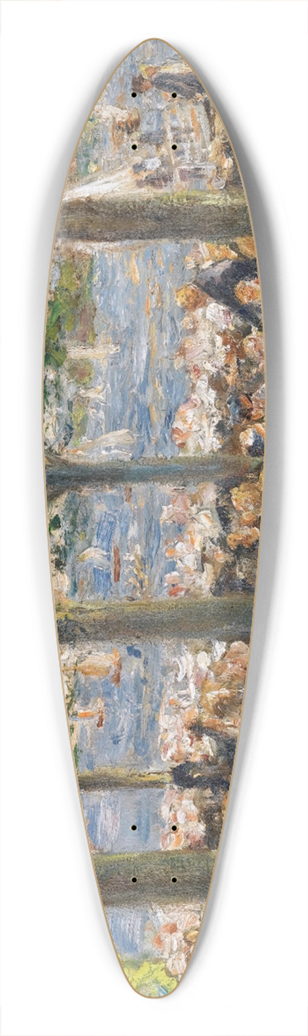 Max Liebermann - Gartenlokal An Der Havel Unter Bumen (Beer Garden Near The Havel Under Trees) 39.3 inch art pintail longboard deck