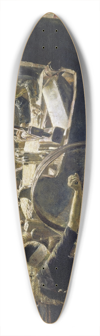 Max Liebermann - The Weaver 39.3 inch art pintail longboard deck