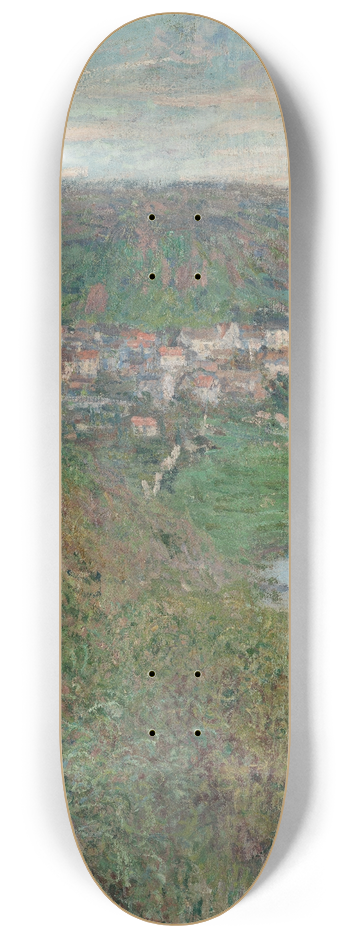 Claude Monet - View of Vtheuil 8.25 inch art skate deck