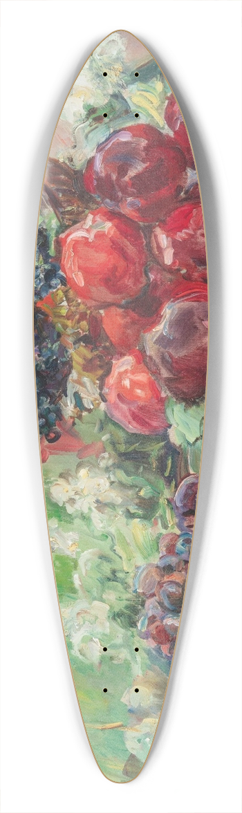 Max Slevogt - Still life with apples, grapes, and plums. 39.3 inch art pintail longboard deck