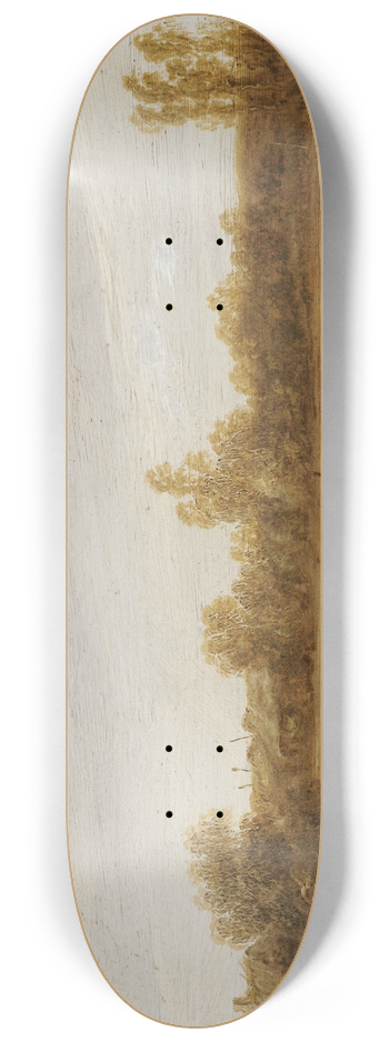 Aelbert Cuyp - River Landscape With Fishermen In A Boat 8.25 inch art skate deck