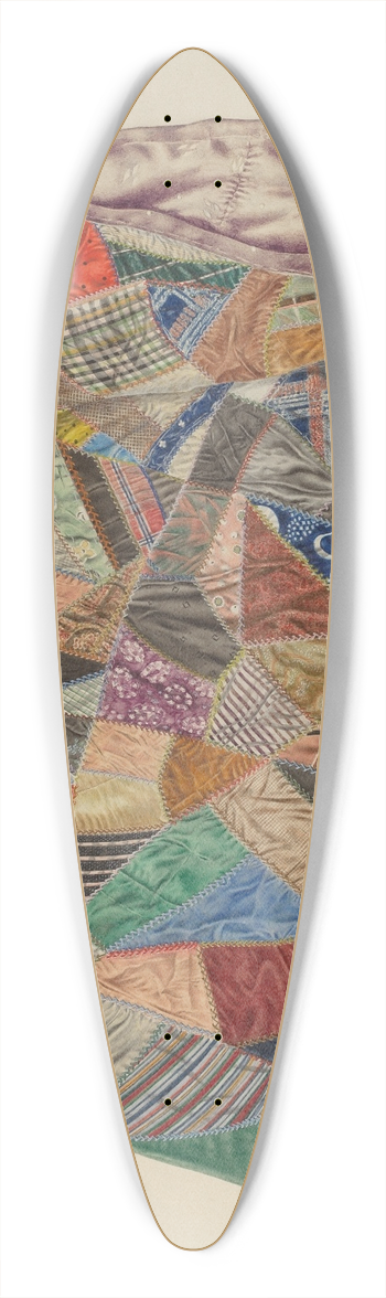 Max Unger - Patchwork Quilt 39.3 inch art pintail longboard deck