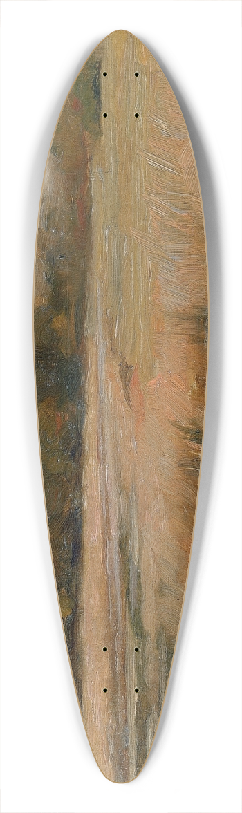 Max Weyl - Hill and Marshland 39.3 inch art pintail longboard deck