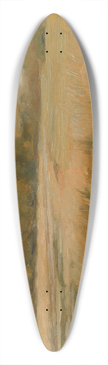 Max Weyl - Hill And Marshland 39.3 inch art pintail longboard deck